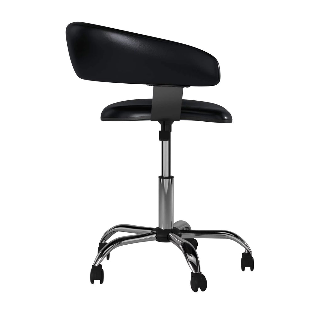 Black Low-Back Desk Chair with Castors C92686