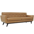 Brown Leather Sofa I297