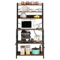 31.5"L x15.6"W x66.9"H 6-Tier Bakers Rack with Power Outlets E652091