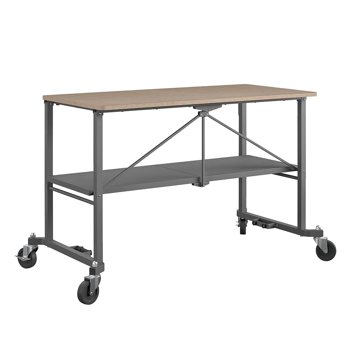 Portable Folding Workbench with Locking Casters, 600 lb. Capacity S906174