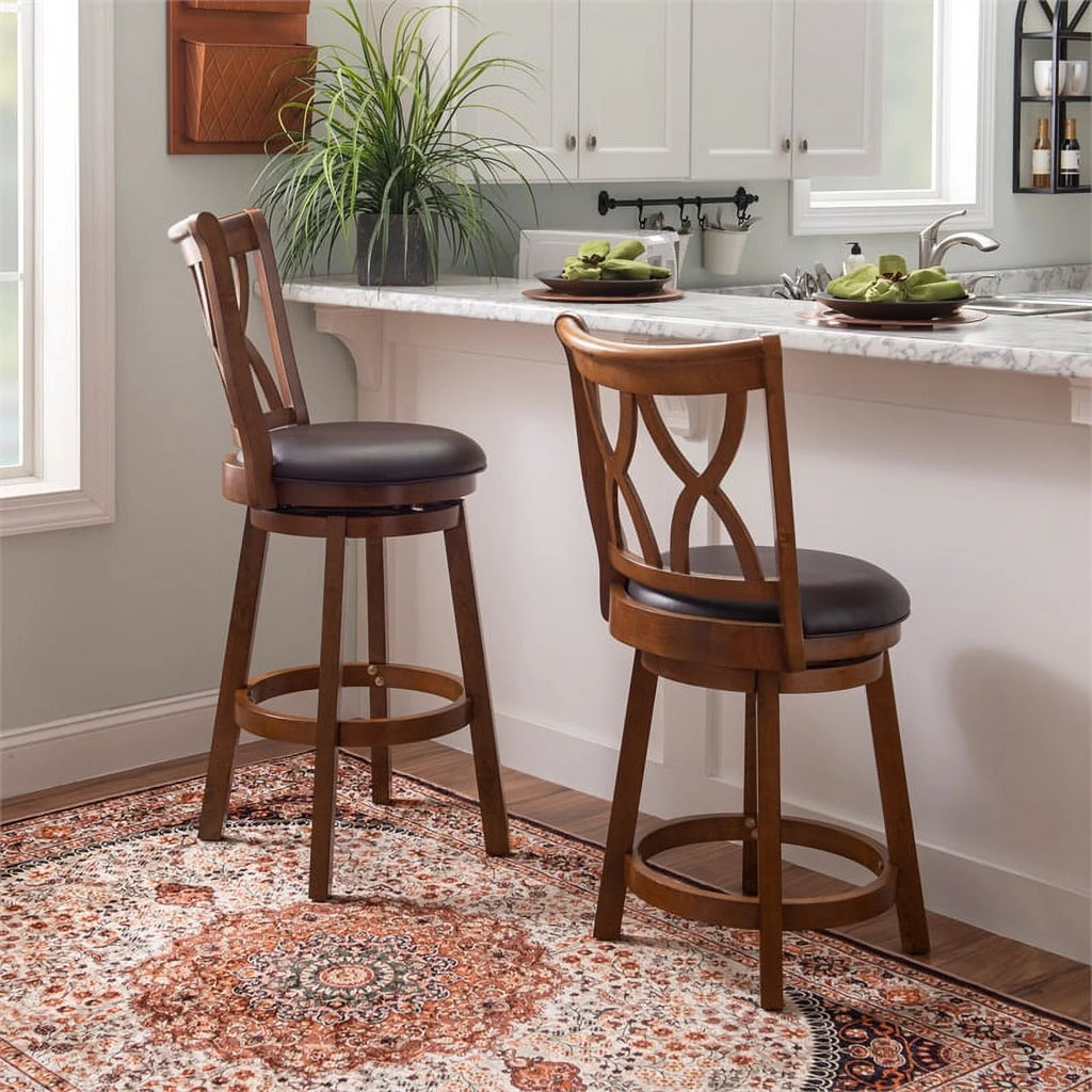 Traditional Wood Bar Stool W326
