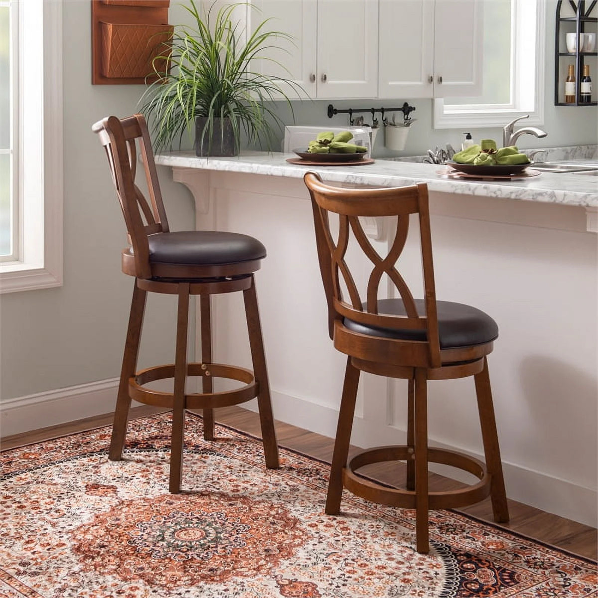 Traditional Wood Bar Stool W326