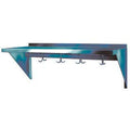 Stainless Steel Wall Mounted Shelf with Hooks 15in. x 72in. A195132