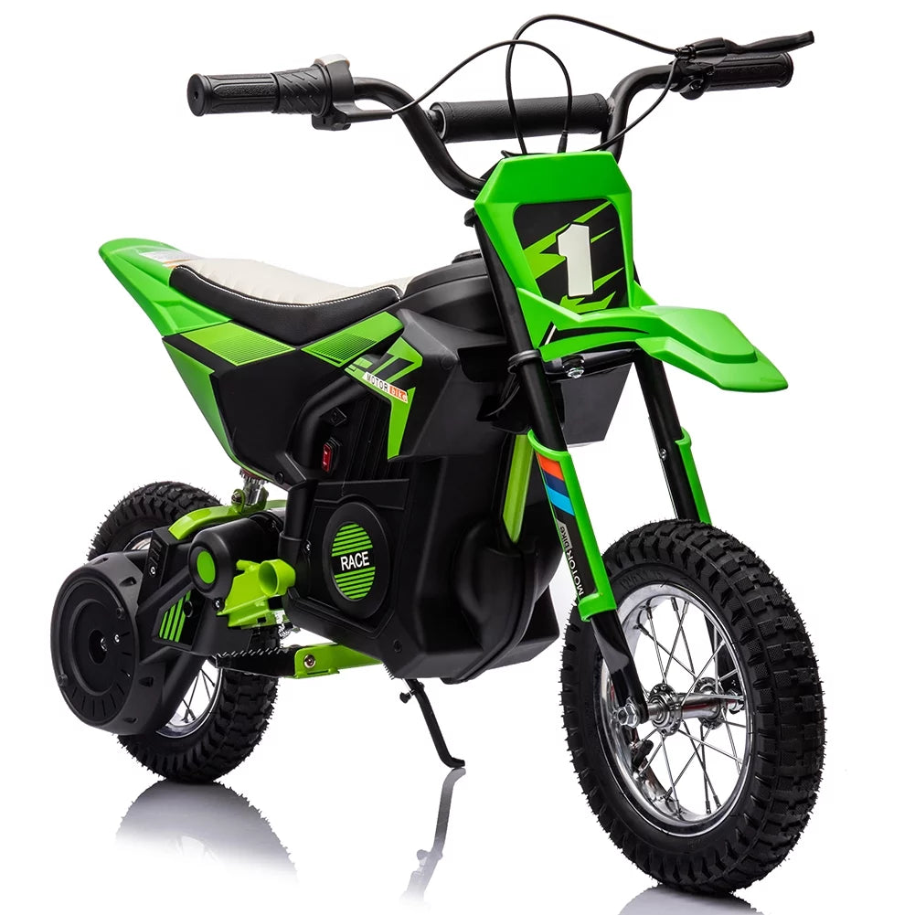 24V 250W Electric Off-Road Motorcycle Green F824273
