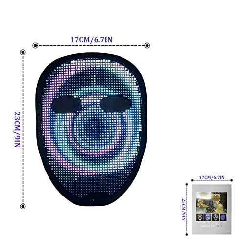 Led Mask with Rechargeable App Controlled Q8110