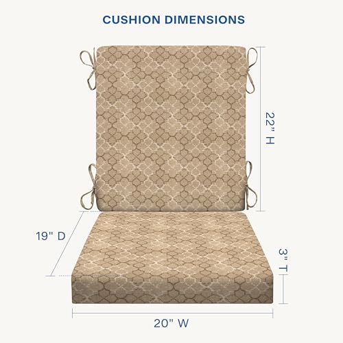 Outdoor Dining Chair Cushion 20 x 41 Navy J4166