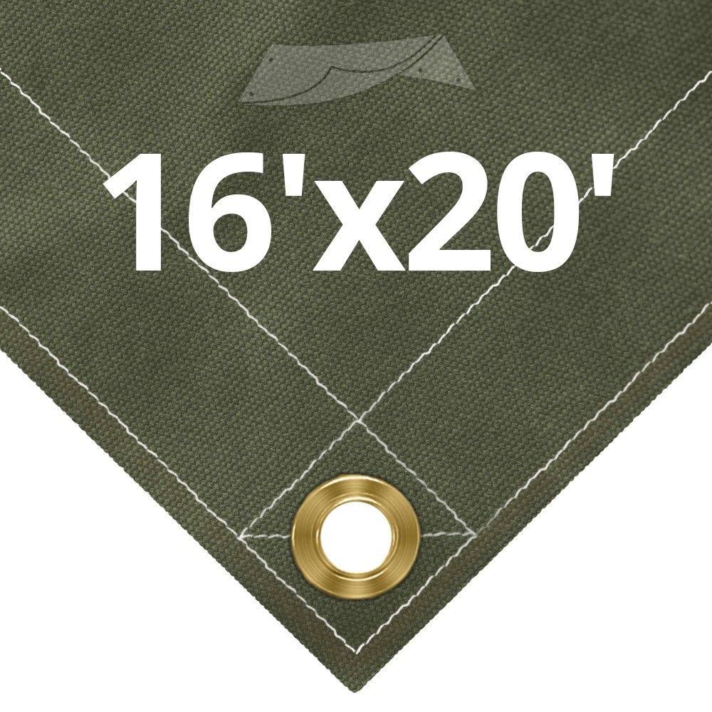 Olive Drab Canvas Tarps Z2971
