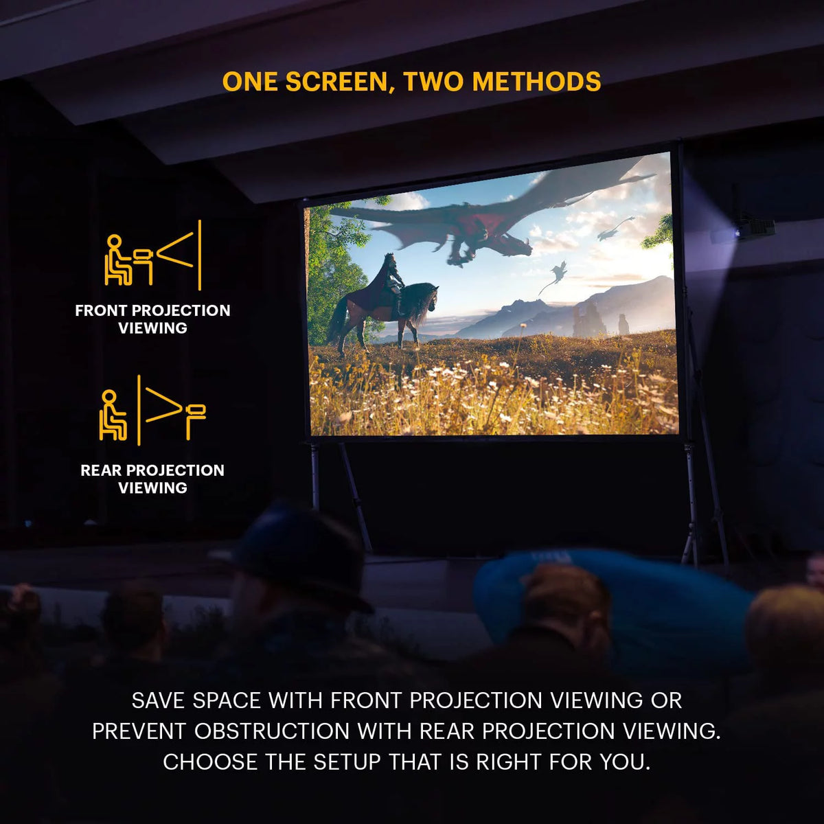 Portable Projector Screen with Stand and Carry Case A42466