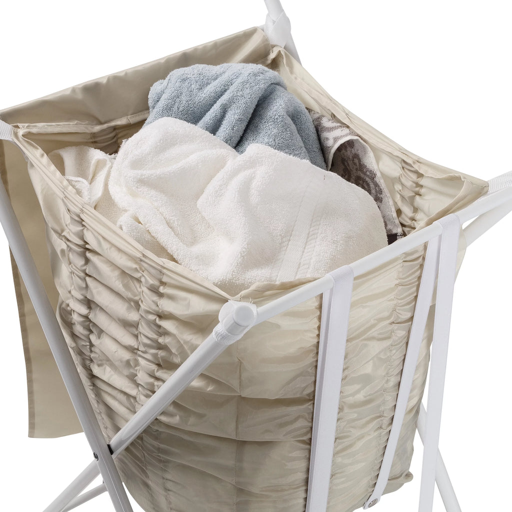Steel Folding Laundry Hamper with Removable Bag A9639