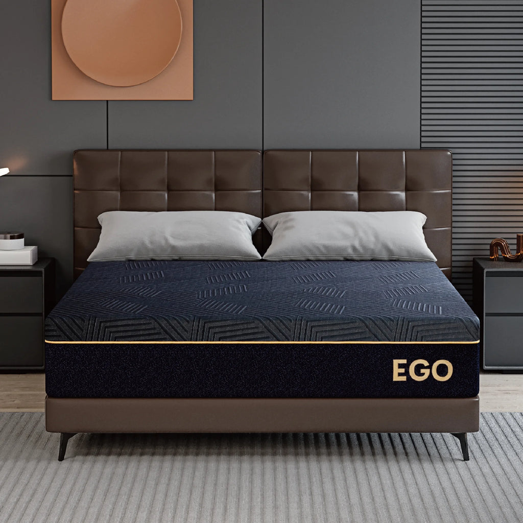 Black 12 inch Full Size Memory Foam Mattress V456