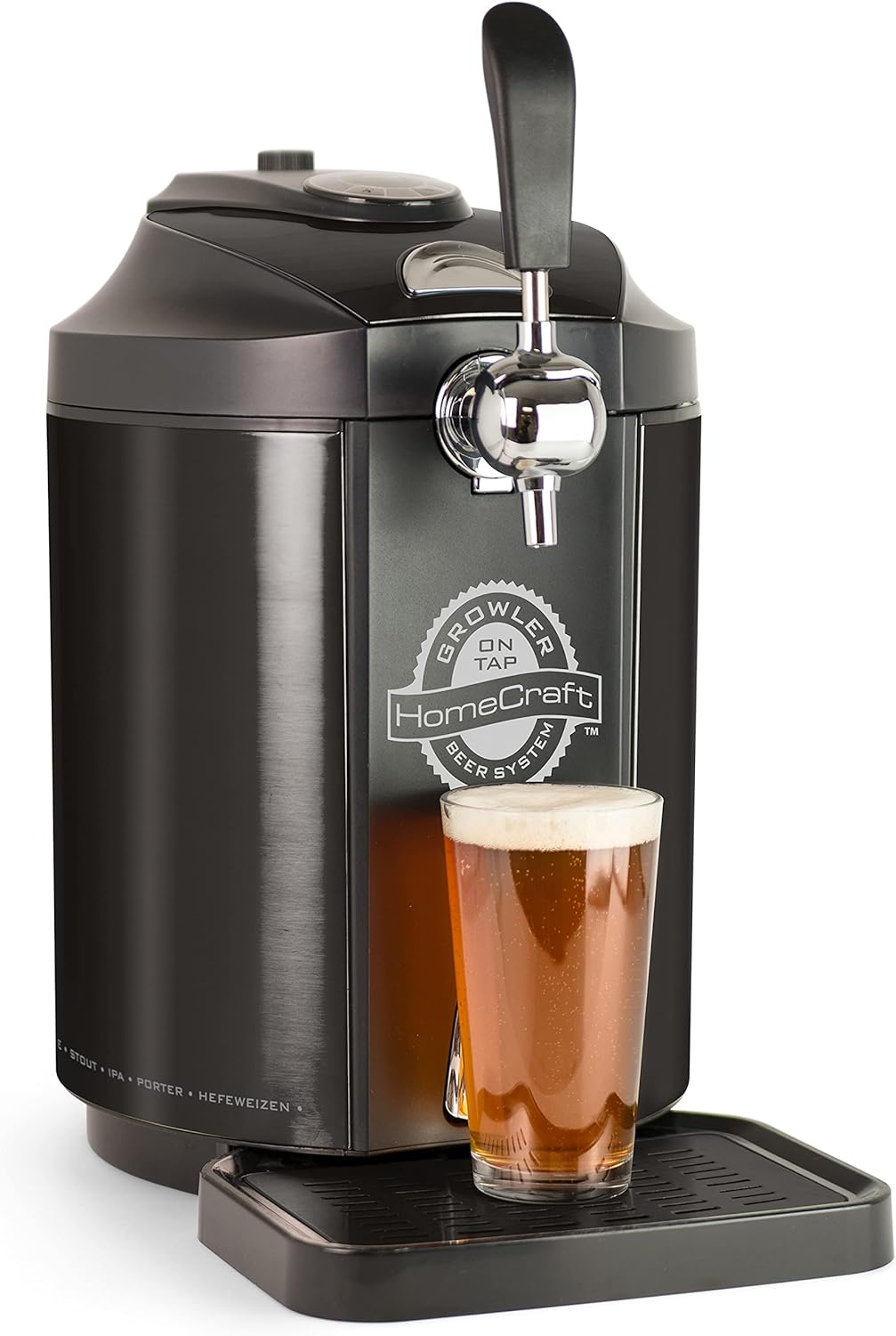 Black Stainless Steel Mini Kegerator Cooling System G358
