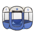 Pop-Up Pet Playpen with Carrying Case Blue Q4961