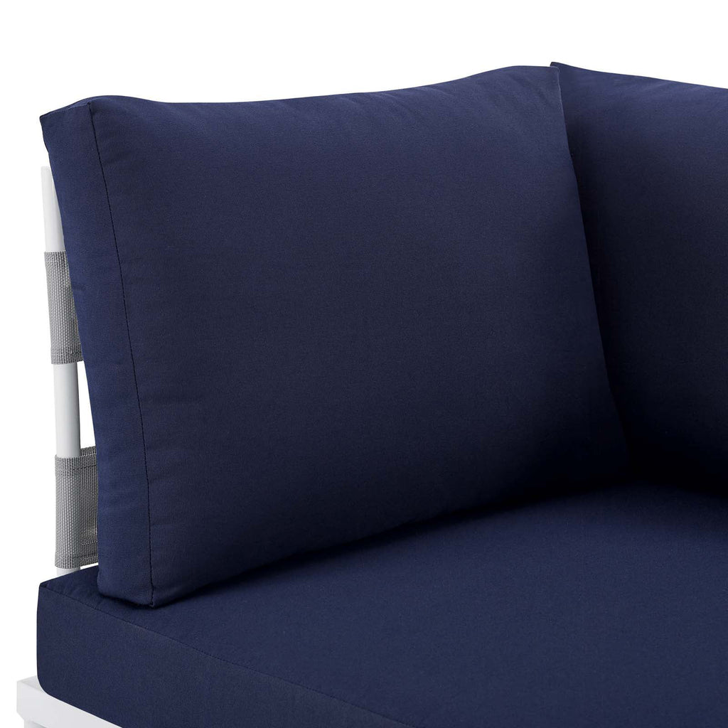 Grey Blue Navy Modern Outdoor Lounge Sofa B502
