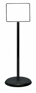 Black Metal Pedestal Sign Holder A671385