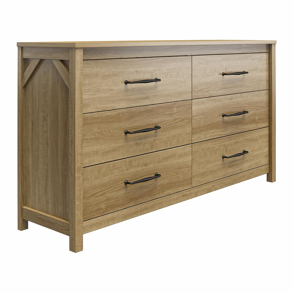 6 Drawer Wide Dresser Natural S32440