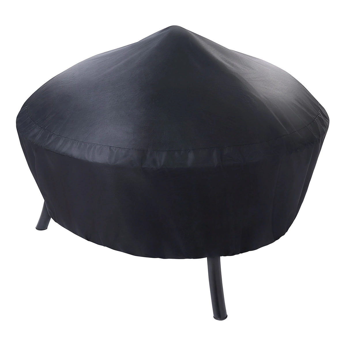 Black Round Iron Wood Burning Fire Pit A598
