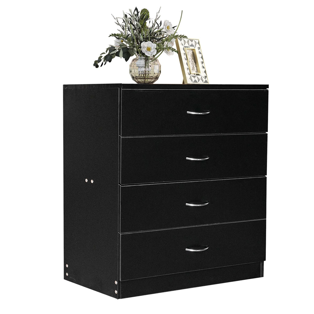 White 3 Drawer Wood Dresser J898