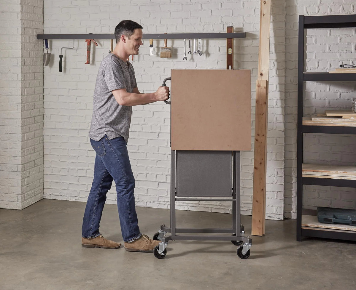 Portable Folding Workbench with Locking Casters, 600 lb. Capacity S906174
