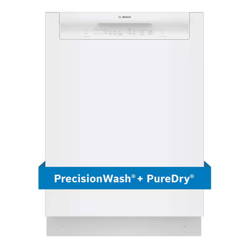 White Front Control Tall Tub Dishwasher with Stainless Steel Tub B583892