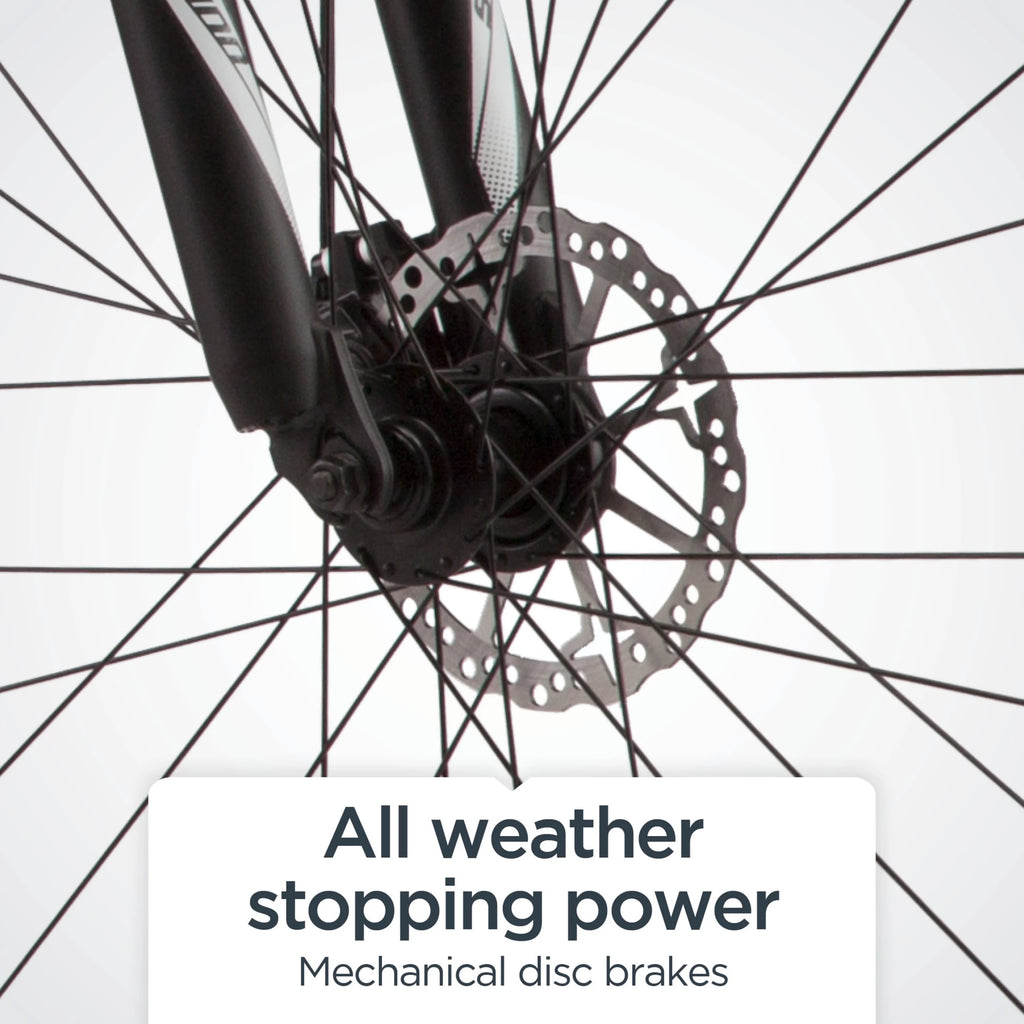 700c 21 Speeds Black Hybrid Bike L326