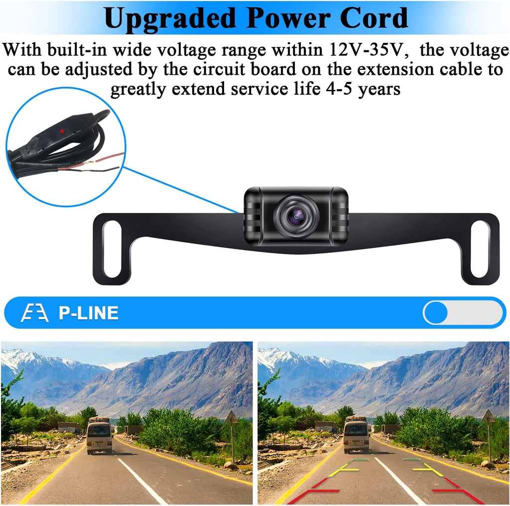 Wireless Backup Camera with 5'' Monitor HD 1080P U192