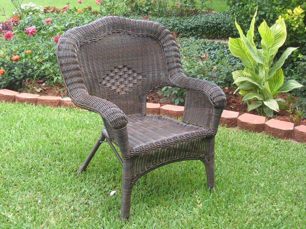 Resin Wicker Patio Chairs Set of 2 G327807