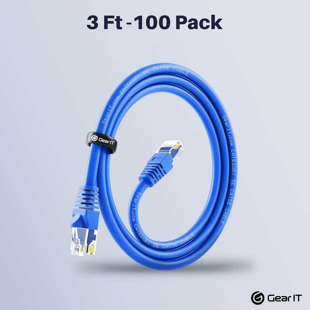 Cat5e Ethernet Patch Cable 3 Feet Blue P463
