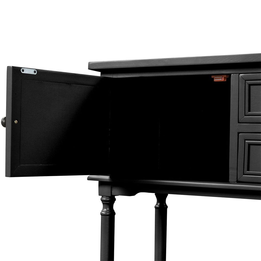 Light Green Console Table with 2 Drawers W2749
