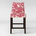 Abstract Raspberry Rose Counter Height Barstool O316