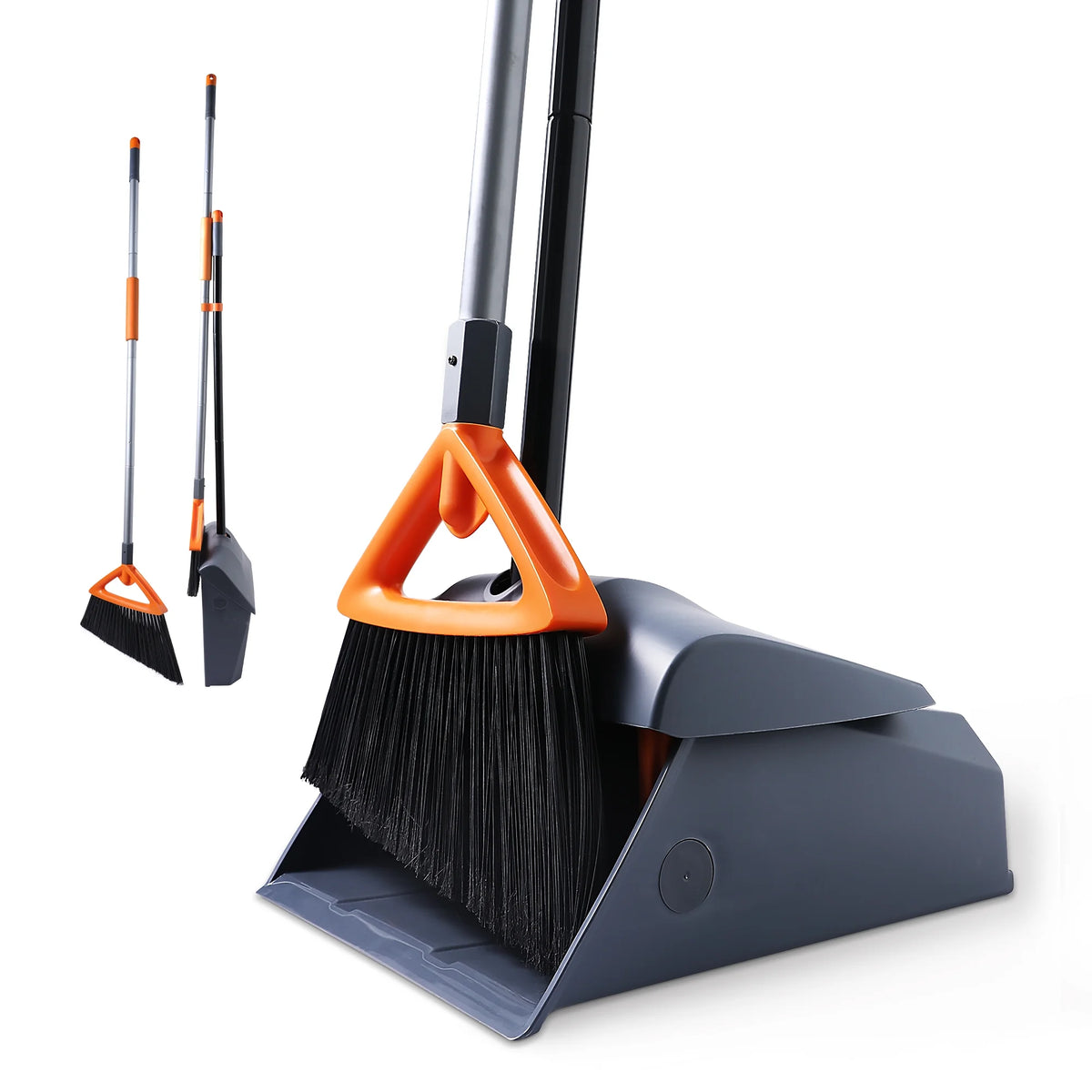 Heavy Duty Broom and Dustpan Set with Long Handle I7160