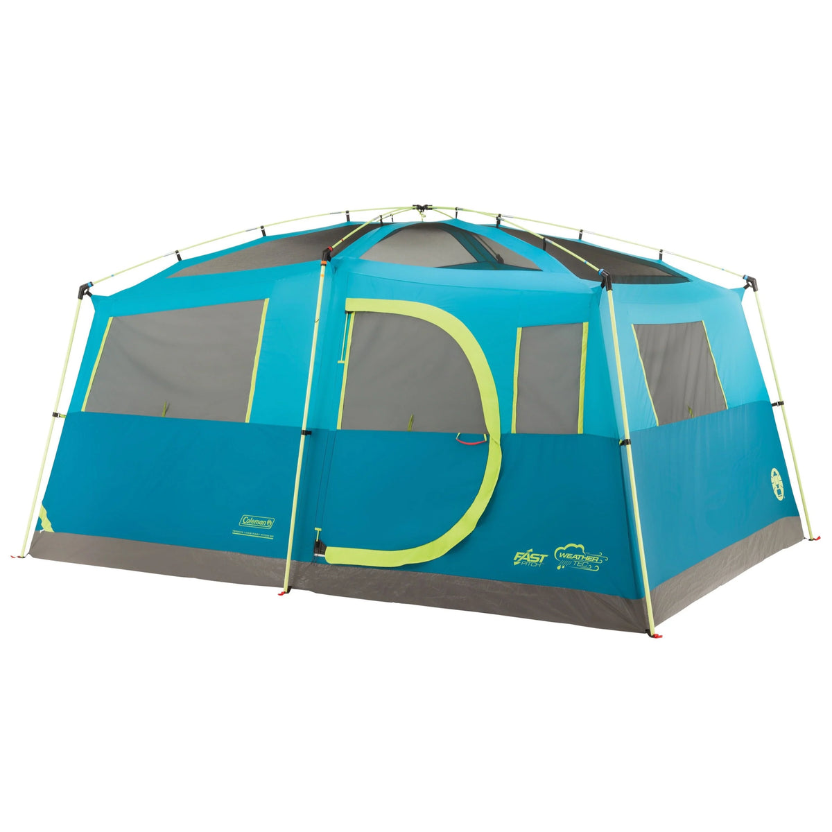 8-Person Light Blue Cabin Camping Tent Y23096