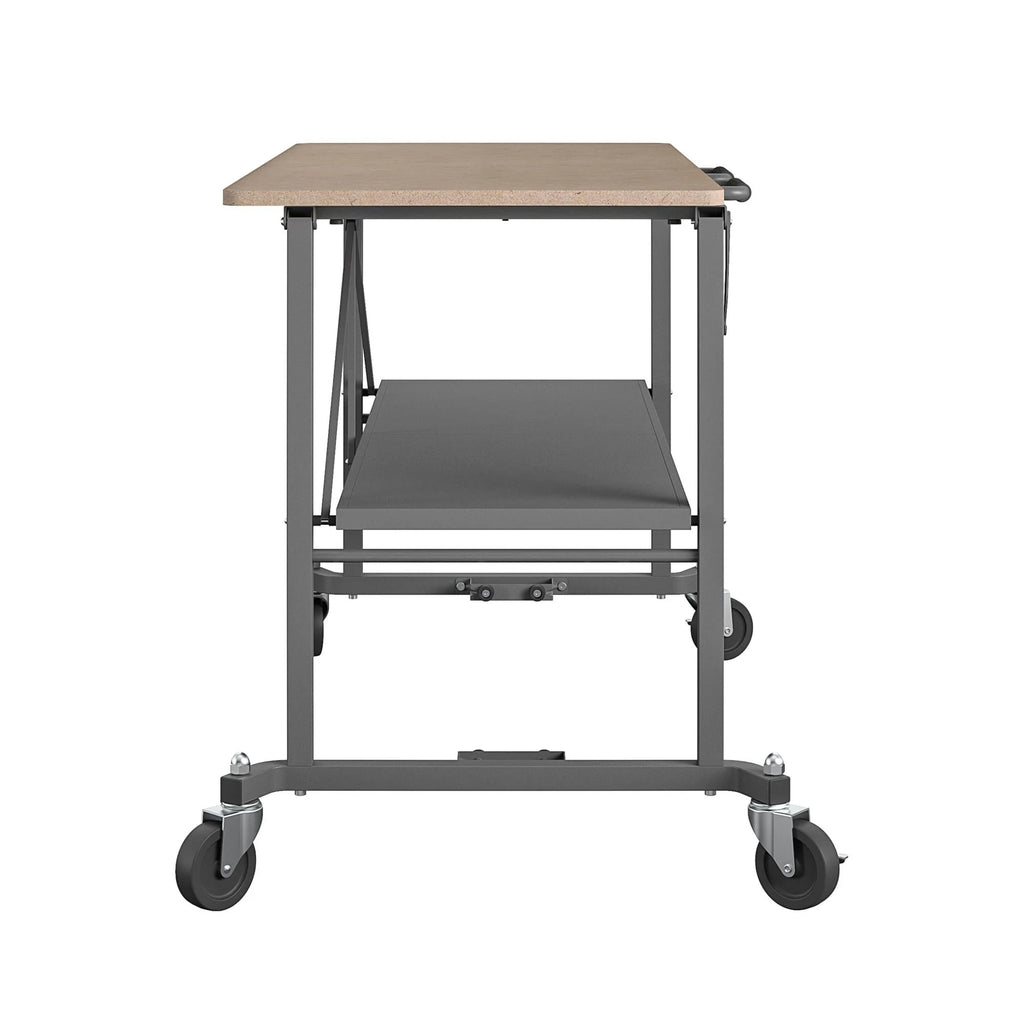 Portable Folding Workbench with Locking Casters, 600 lb. Capacity S906174