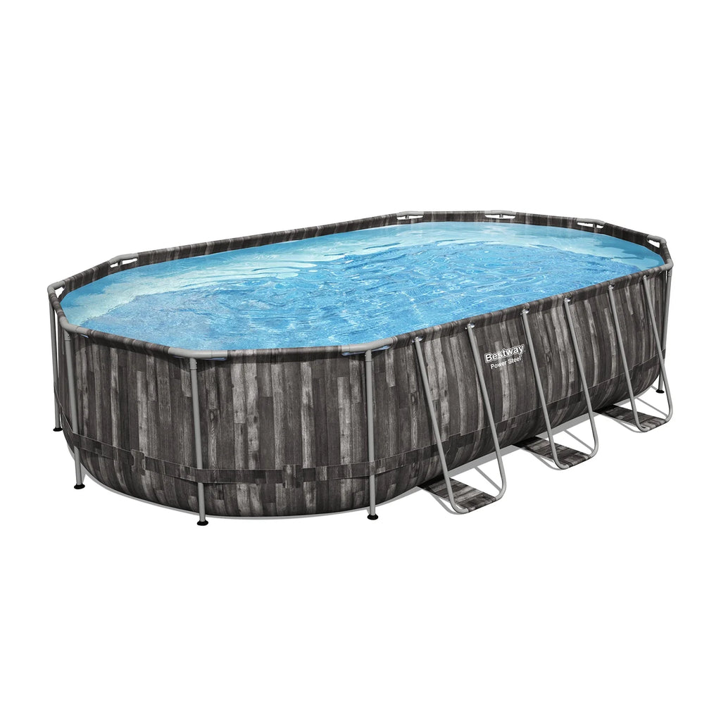 20' x 12' x 48 Oval Above Ground Swimming Pool Set P910319