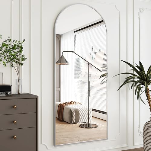 Black Arched Full Length Mirror R806385