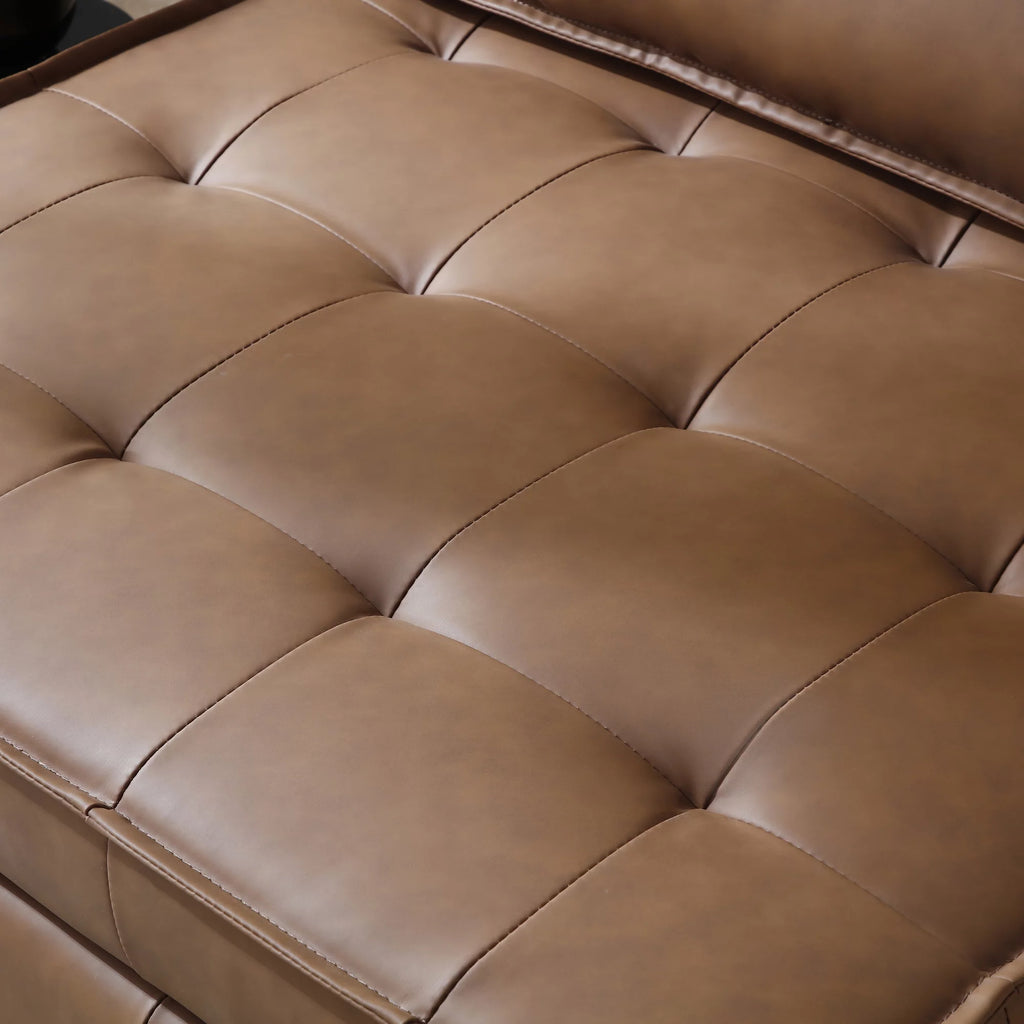 Faux Leather Ottoman Sofa Bed T618