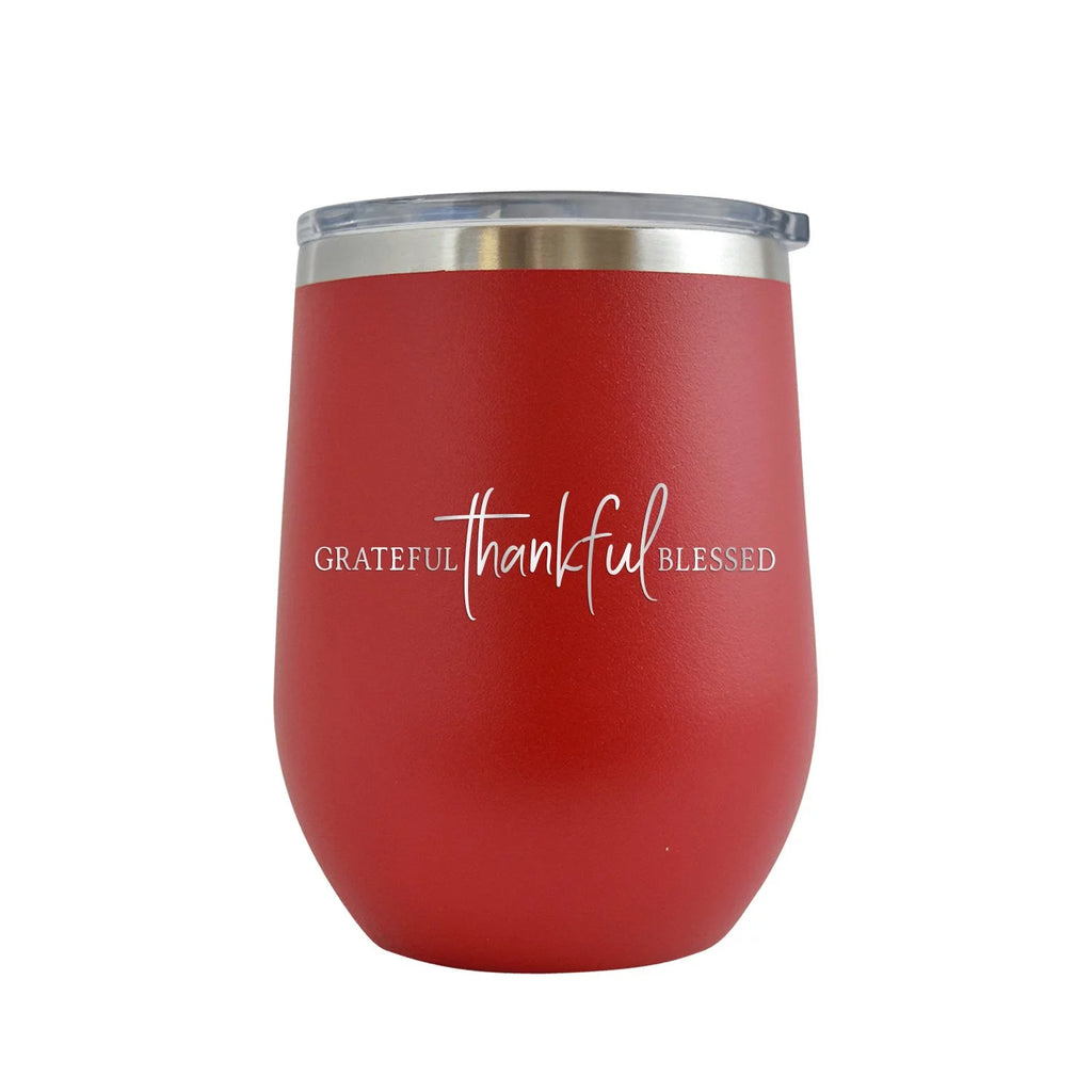 Engraved 12 oz Red Wine Cup E594