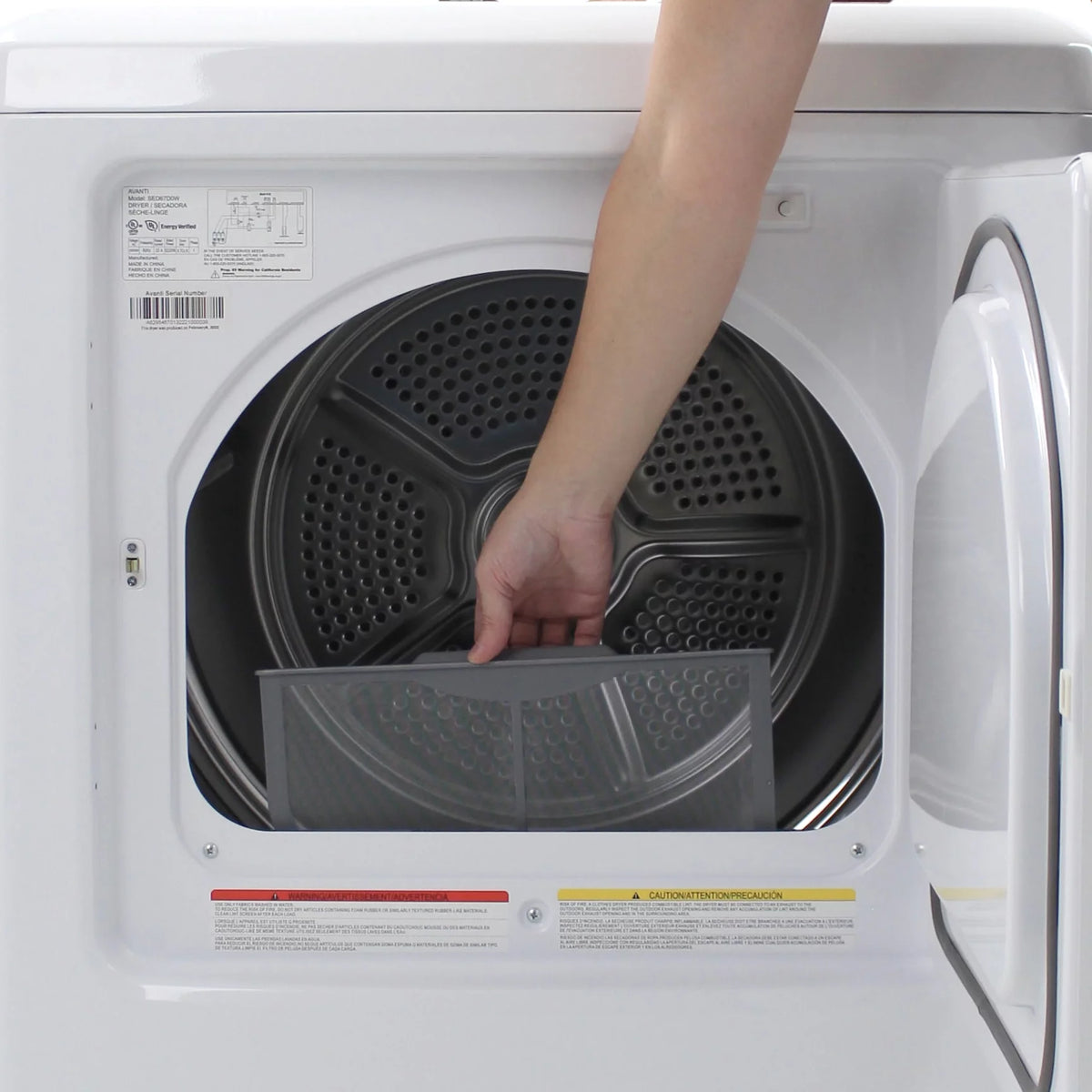 Front Load Electric Clothes Dryer 7.0 Cu. ft. White M115