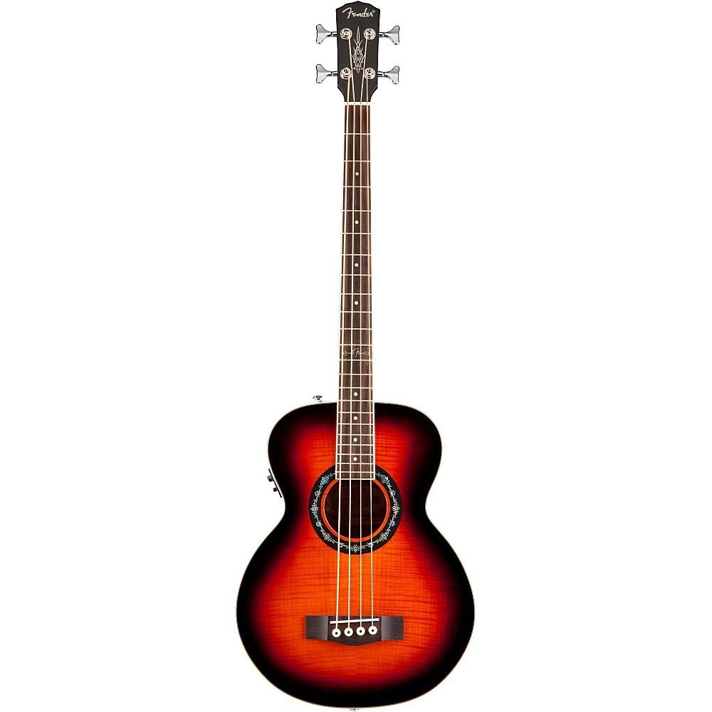 3-Color Sunburst Flame Maple Top Acoustic-Electric Bass L75879