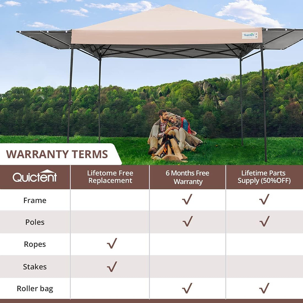 10x15.7 ft Pop up Canopy Tent with Wheeled Bag L163