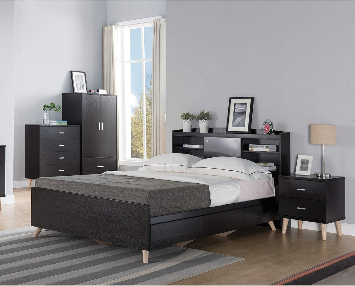Queen-Size Bookcase Headboard U412