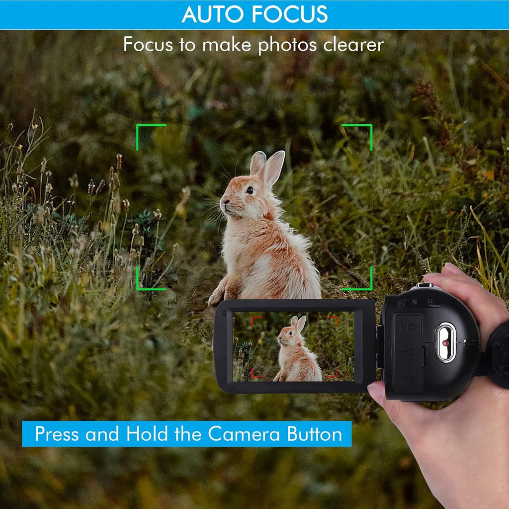 4K Camcorder 48MP 18X Digital Zoom Autofocus Camera B1101