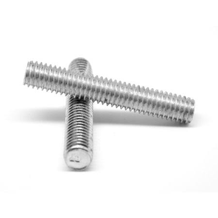 3/4 inch-10 x 3 UNC Coarse Thread A307 Grade A All Thread Rod Low Carbon Steel Plain Finish Pk 5 W41064