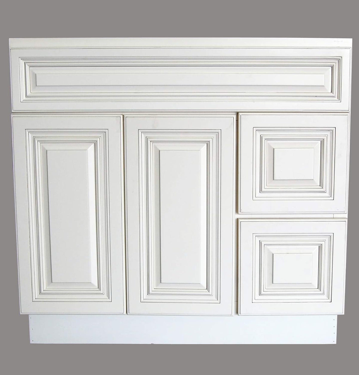 White 36 Wide Single-sink Bathroom Vanity Base Cabinet Q8527