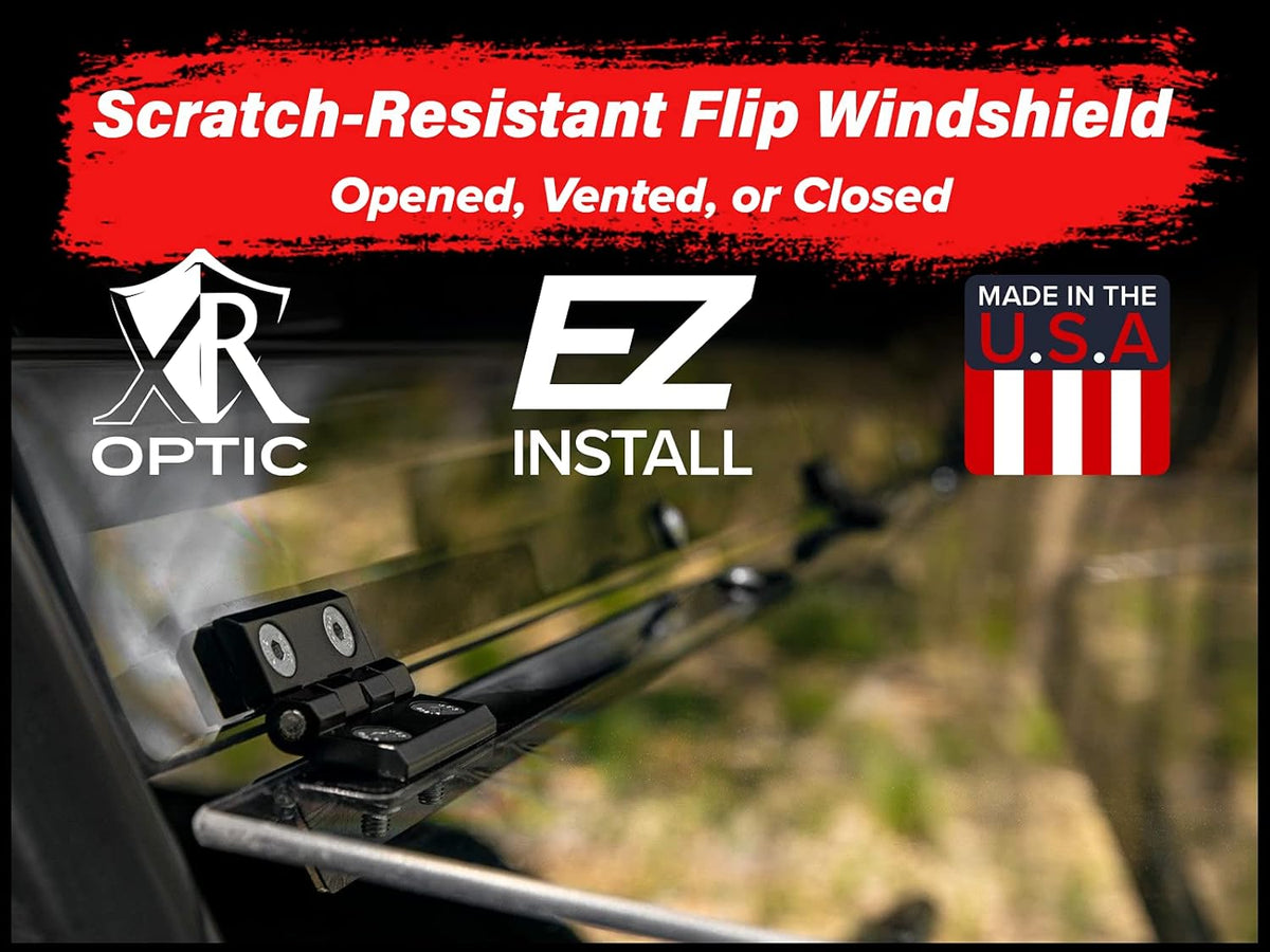 Heavy Duty Scratch Resistant Flip Windshield H791