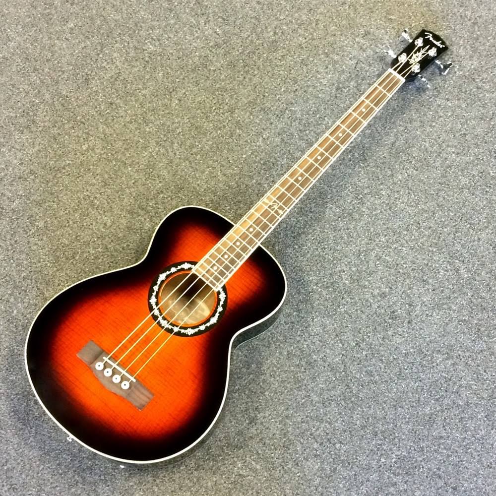 3-Color Sunburst Flame Maple Top Acoustic-Electric Bass L75879