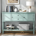 Light Green Console Table with 2 Drawers W2749