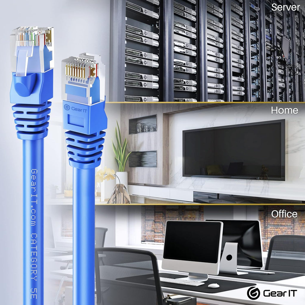 Cat5e Ethernet Patch Cable 3 Feet Blue P463