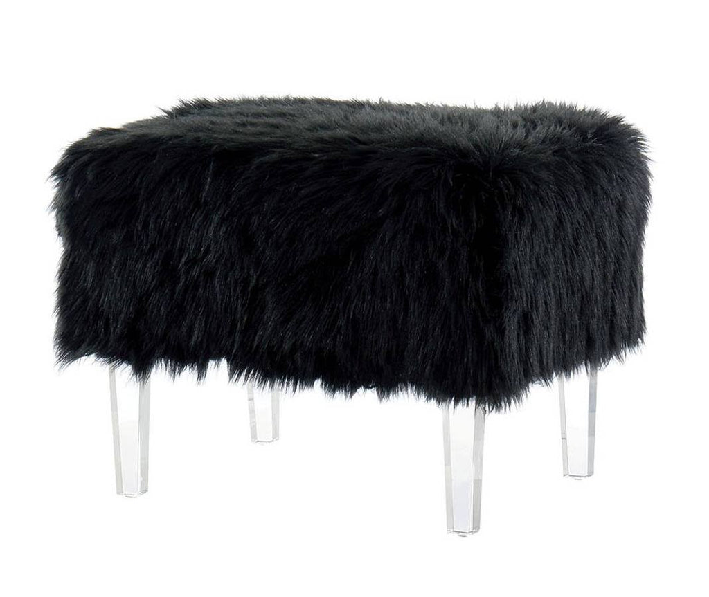Black Ottoman H11799
