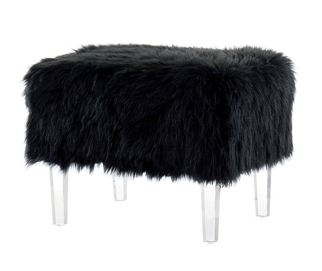 Black Ottoman H11799