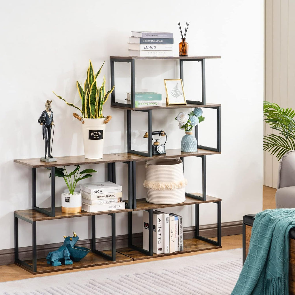 4-Tier S-Shaped Bookshelf E50124